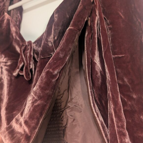 Wilfred Velvet Bustier Crop Top - Picture 7 of 15